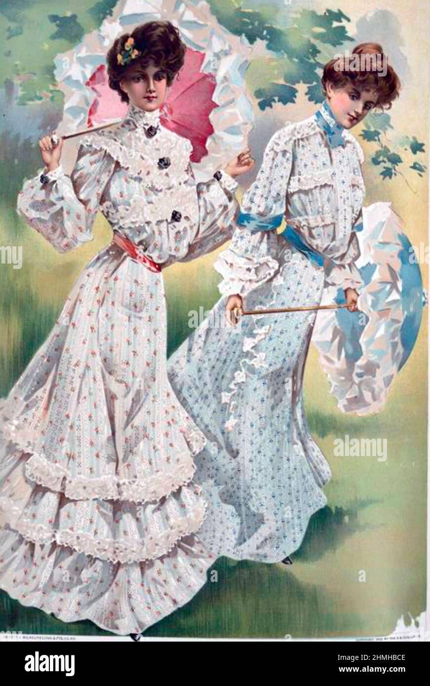 LADIES FAShIONS in 1904 Stock Photo