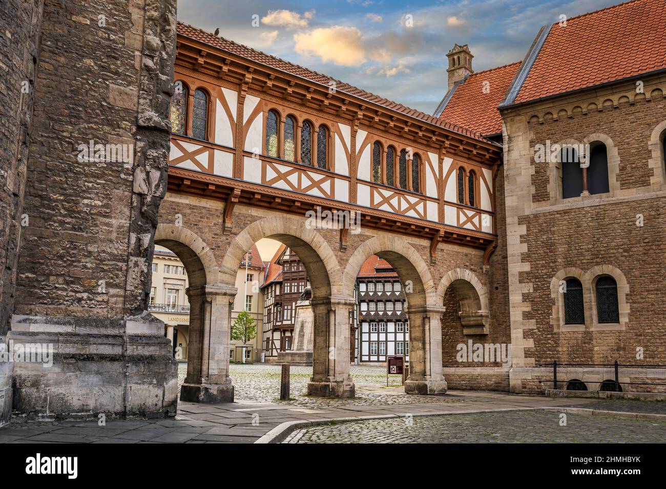 Old town of Brunswick (Braunschweig), Germany during sunset Stock Photo