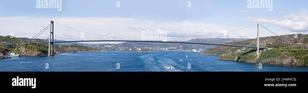 Suspension bridge between Askøy and Bergen, Norway Stock Photo - Alamy