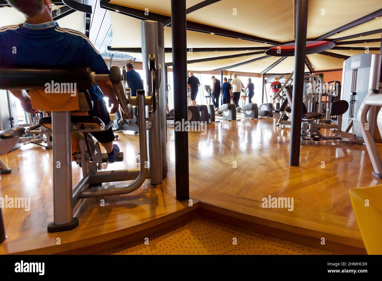 People train in the gym Stock Photo Alamy