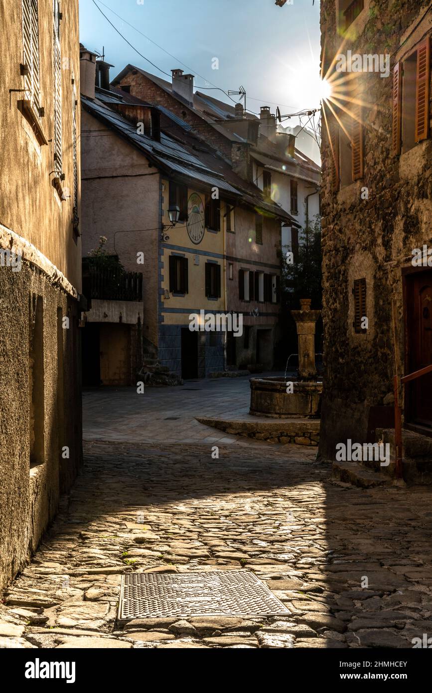 Center of SaintDalmasleSelvage Stock Photo Alamy