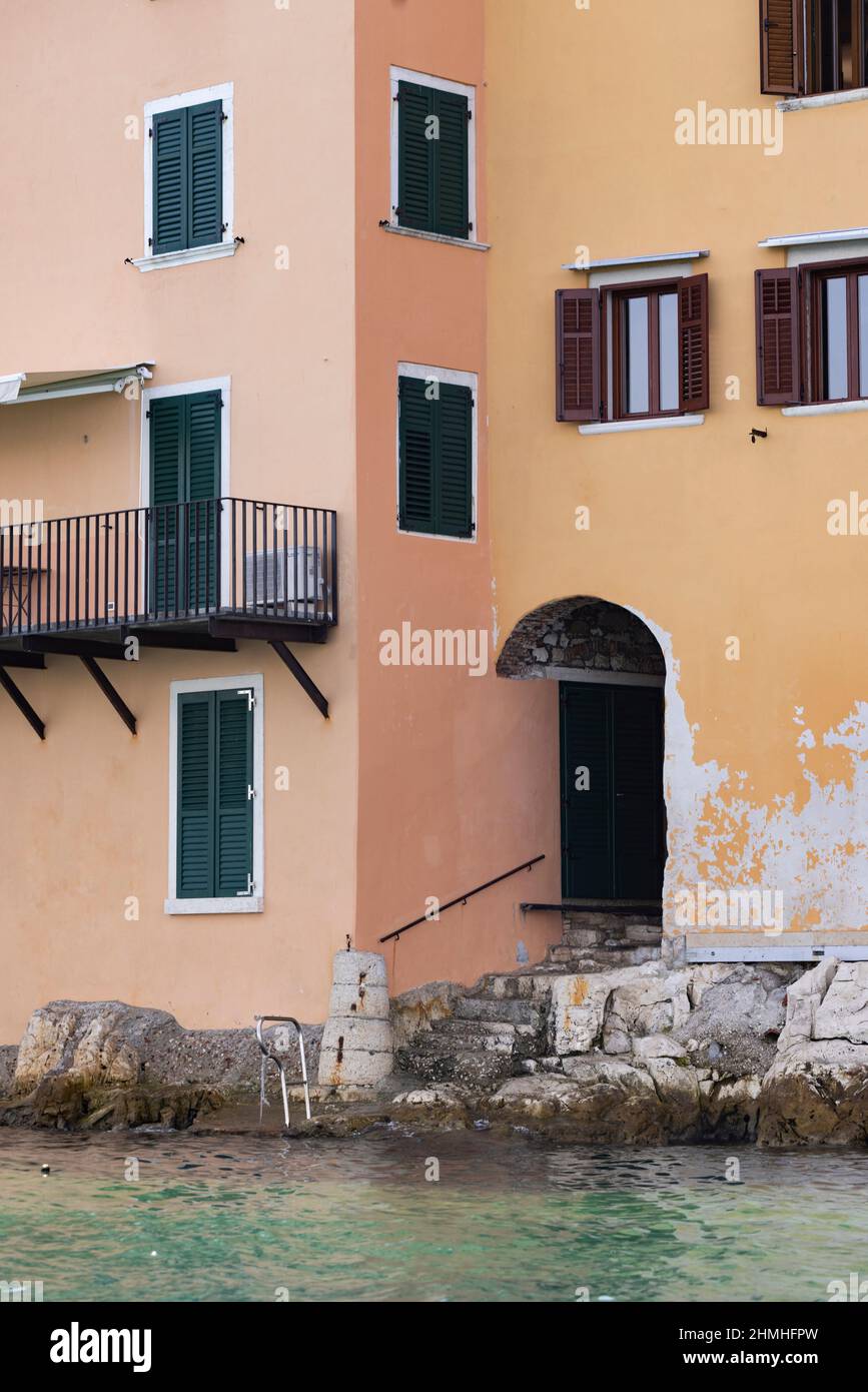 Old seafront house in Rovinj, Croatia Stock Photo - Alamy