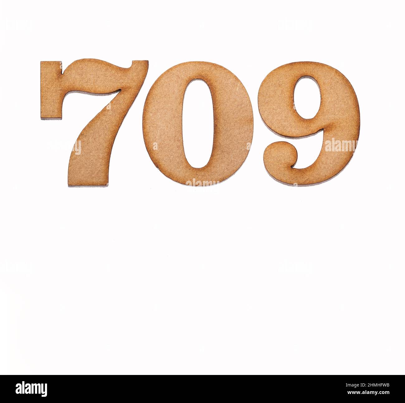 Number 709 Cut Out Stock Images & Pictures - Alamy