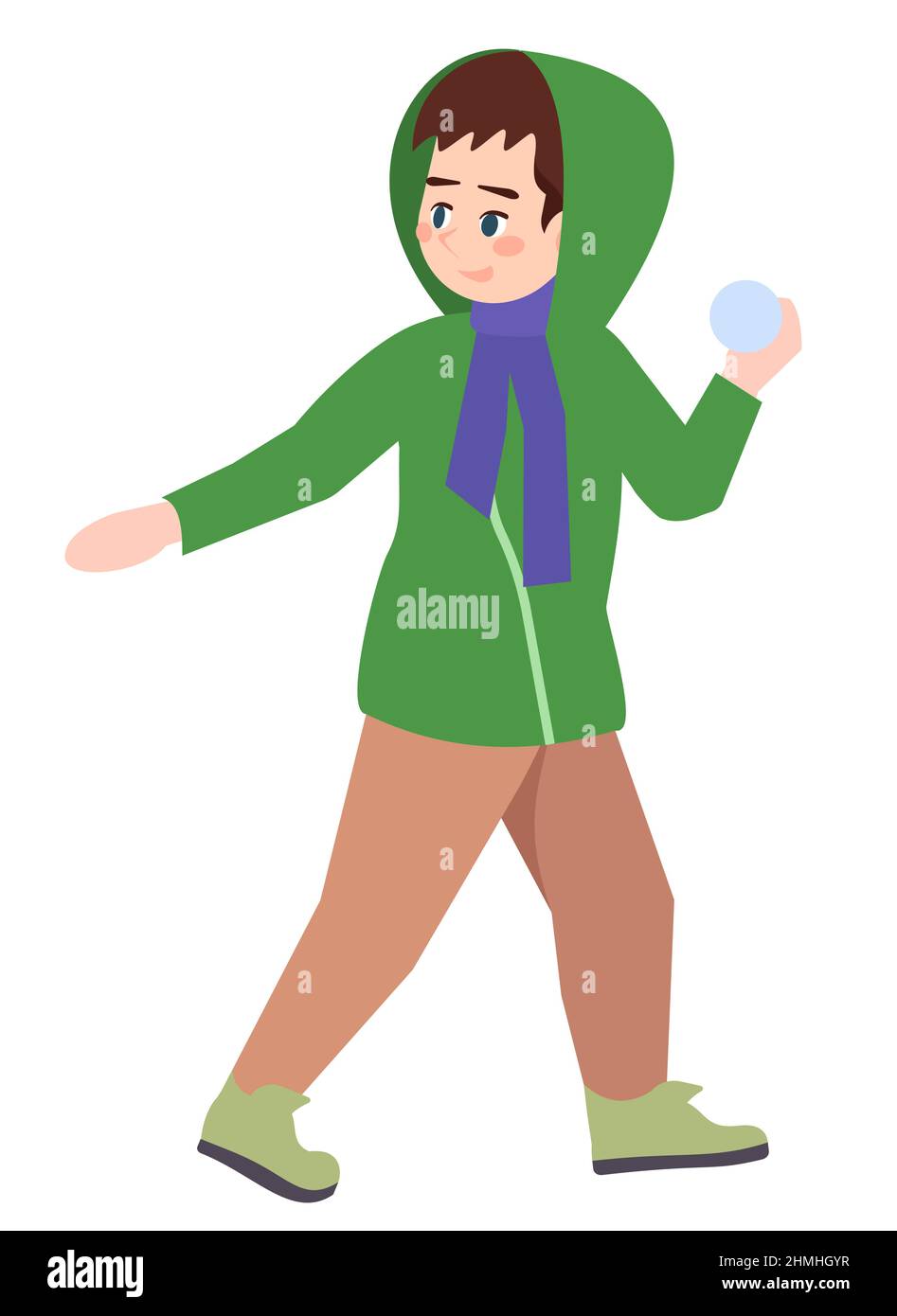 Fun activity semi flat RGB color vector illustration Stock Vector