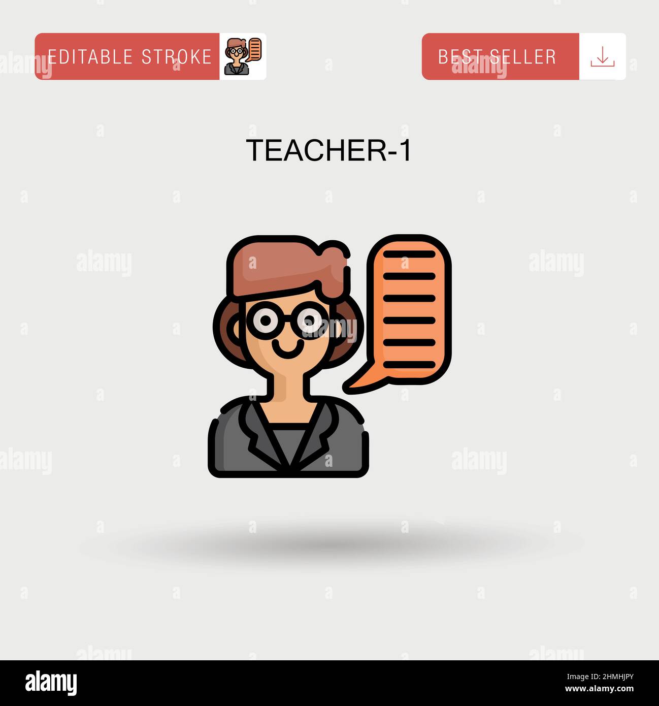 Female teacher standing classroom Stock Vector Images - Alamy