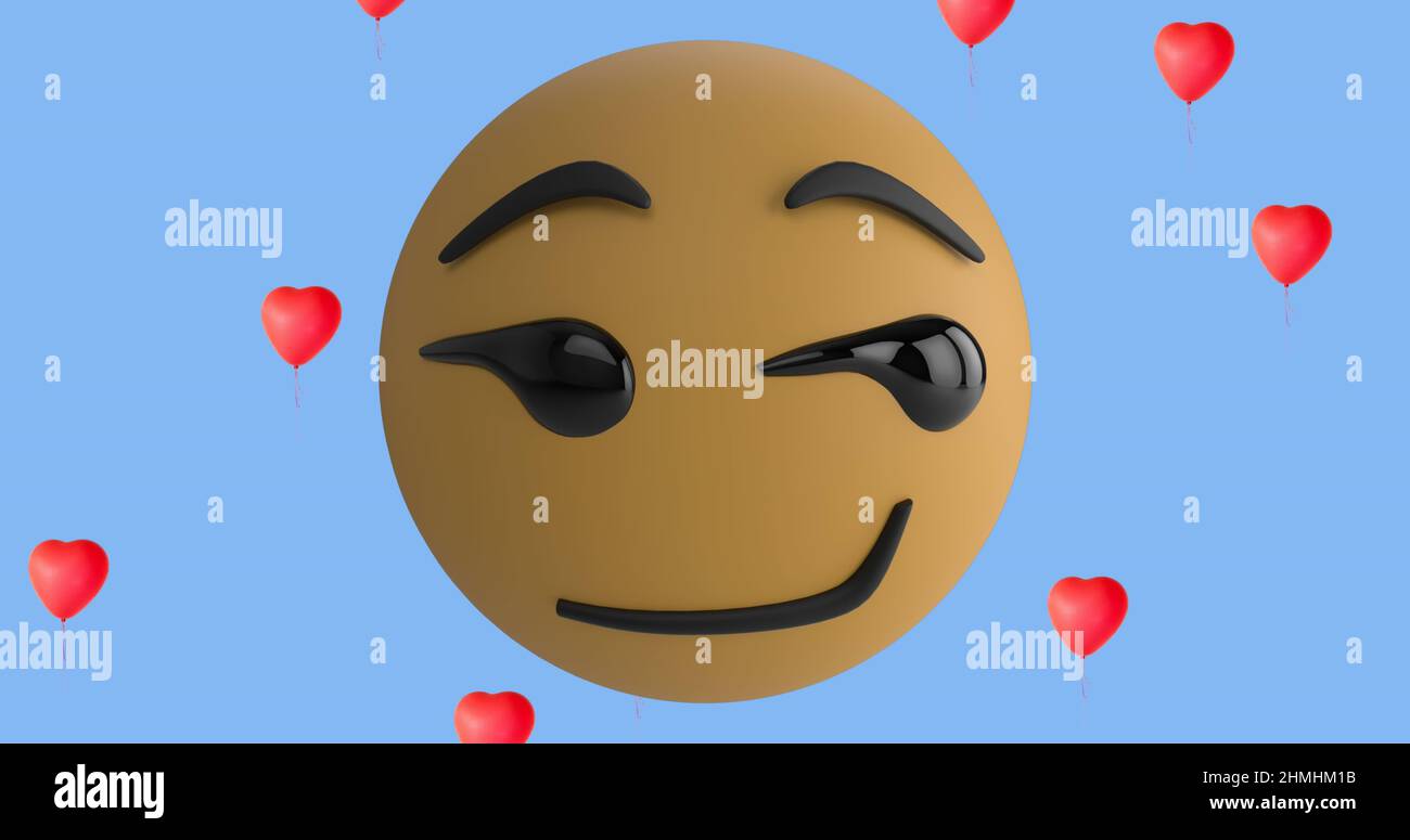 Baloons emoji hearts chat facrbook Heart Emoji