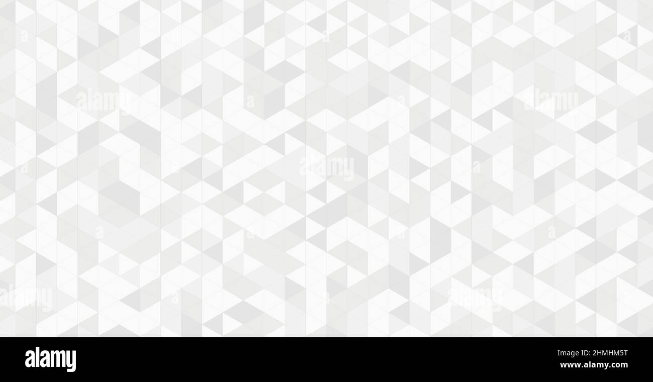 Abstract white gray background texture with many triangles Vector