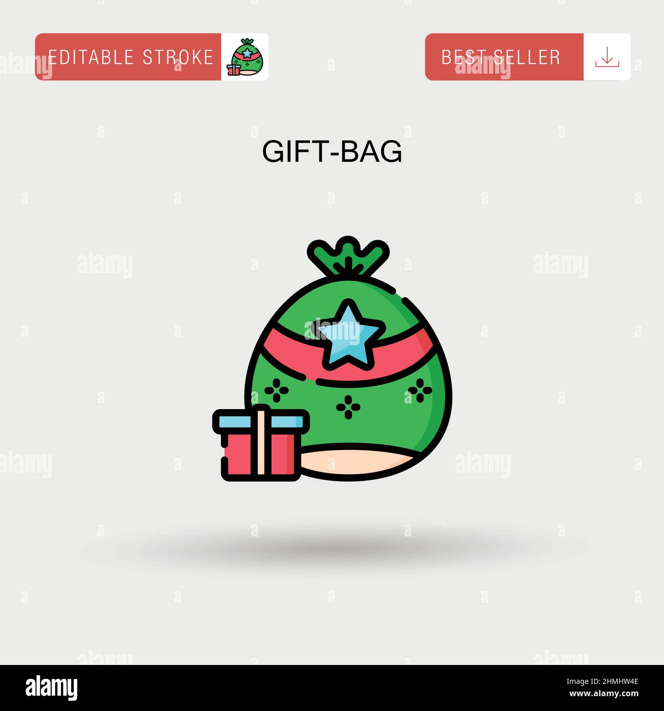 White paper gift bag Stock Vector Images - Alamy