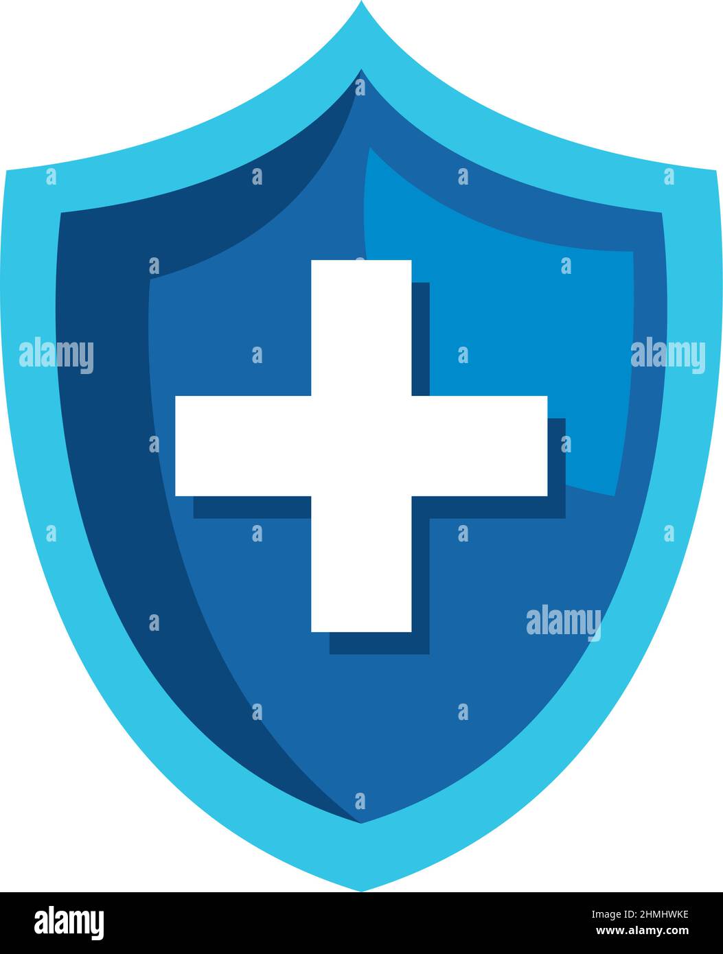 blue medical shield Stock Vector Image & Art - Alamy