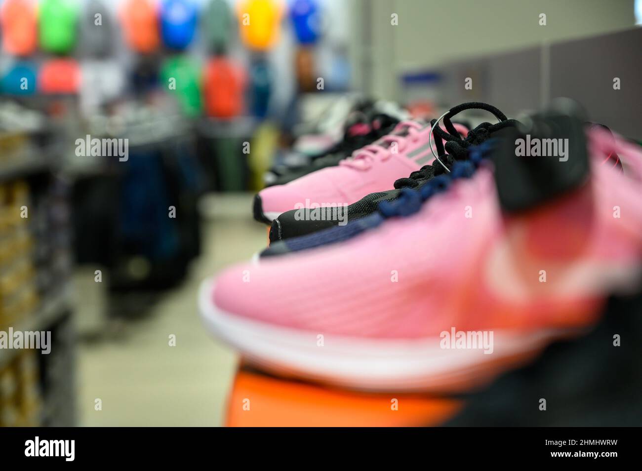 Interior of fitness clothing store hi-res stock photography and images -  Alamy