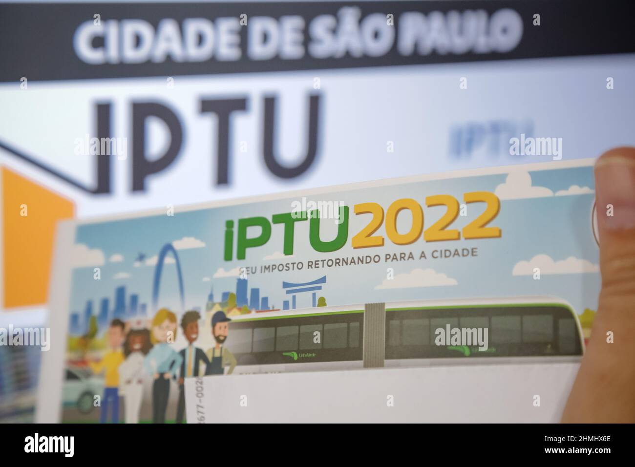 SÃO JOSÉ DOS CAMPOS, SP - 10.02.2022: PRAZO PARA PAGAMENTO IPTU 2022 ...