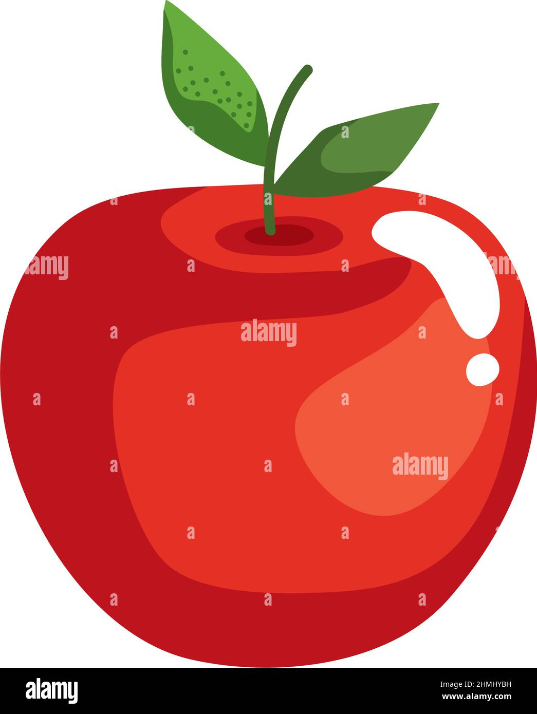 apple fresh fruit Stock Vector Image & Art - Alamy