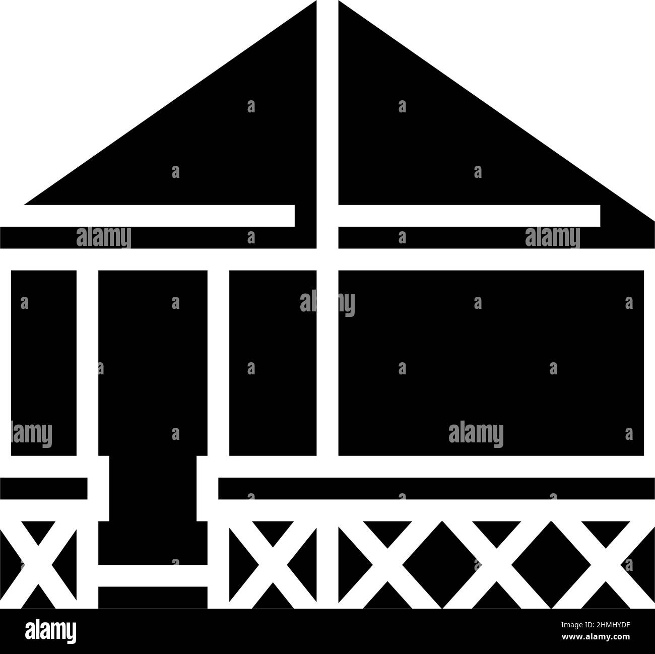 tent garden glyph icon vector illustration Stock Vector Image & Art - Alamy