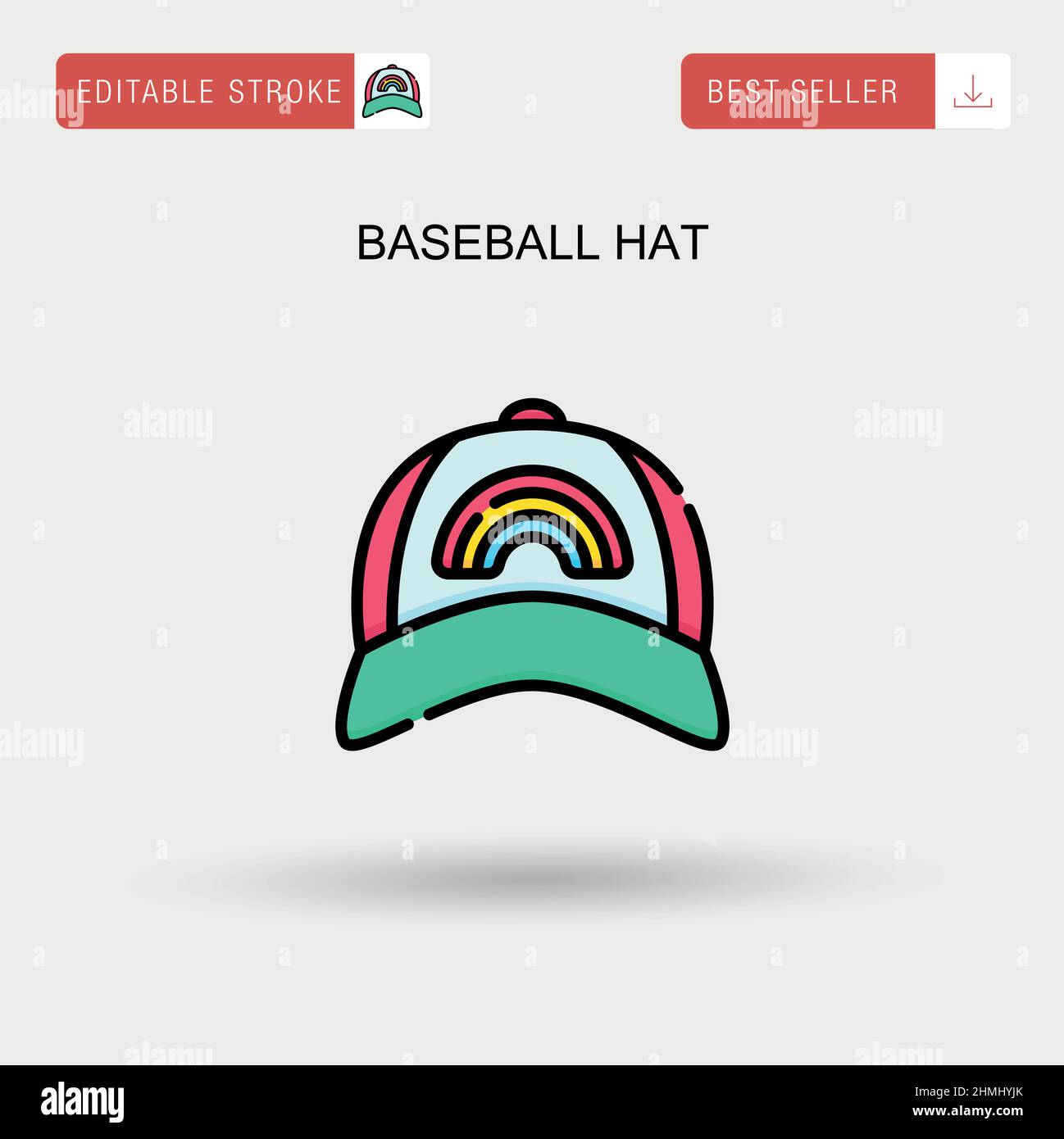 Baseball hat Simple vector icon Stock Vector Image & Art Alamy