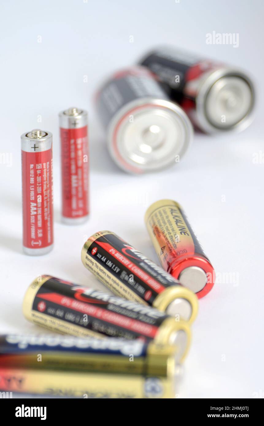 AAA size battery for electronic device Stock Photo Alamy