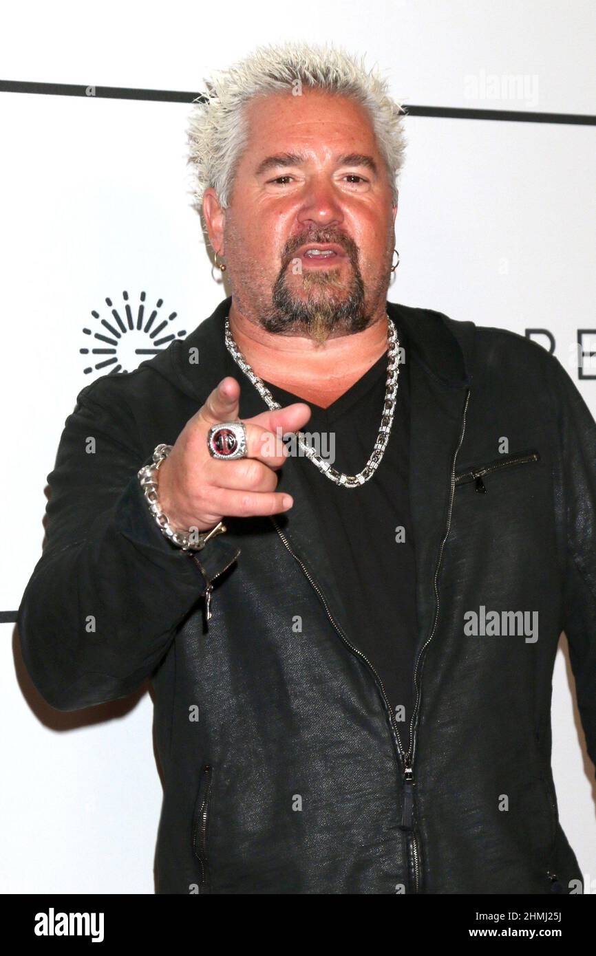 Los Angeles, CA. 9th Feb, 2022. Guy Fieri at arrivals for Merging Vets and Players (MVP) Charity Super Bowl Kick-Off Benefit Fundraiser, Academy LA Nightclub, Los Angeles, CA February 9, 2022. Credit: Priscilla Grant/Everett Collection/Alamy Live News Stock Photo