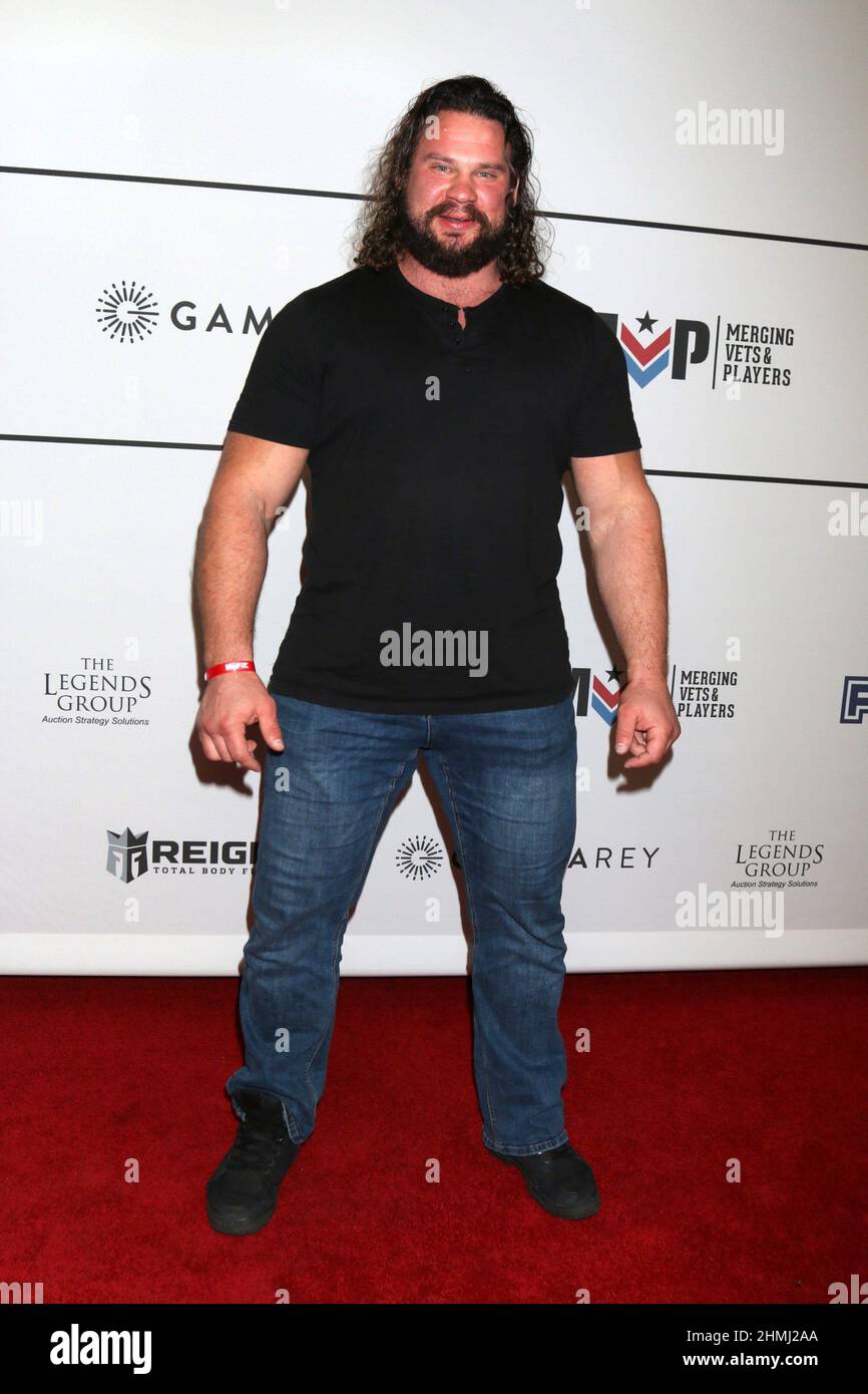 Los Angeles, CA. 9th Feb, 2022. Martins Licis at arrivals for Merging Vets and Players (MVP) Charity Super Bowl Kick-Off Benefit Fundraiser, Academy LA Nightclub, Los Angeles, CA February 9, 2022. Credit: Priscilla Grant/Everett Collection/Alamy Live News Stock Photo