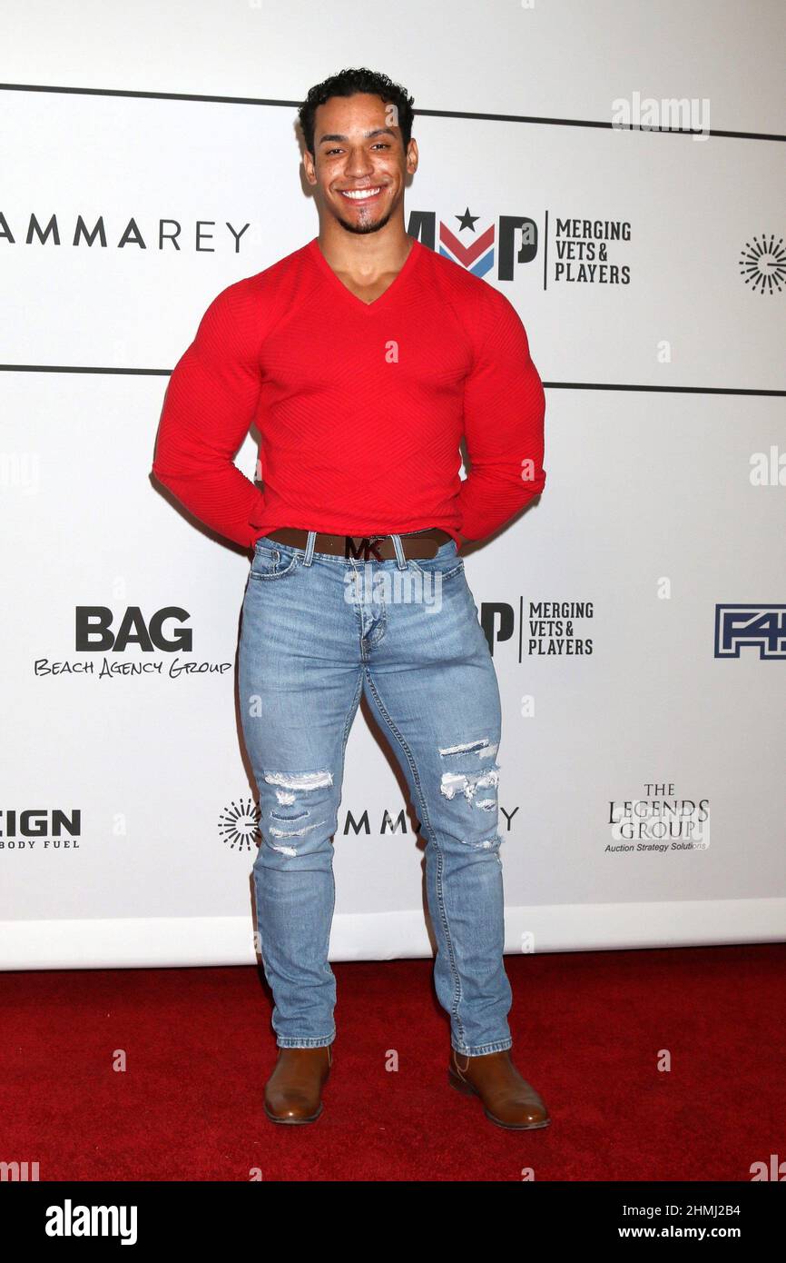 Los Angeles, CA. 9th Feb, 2022. Joshua Manoi at arrivals for Merging Vets and Players (MVP) Charity Super Bowl Kick-Off Benefit Fundraiser, Academy LA Nightclub, Los Angeles, CA February 9, 2022. Credit: Priscilla Grant/Everett Collection/Alamy Live News Stock Photo