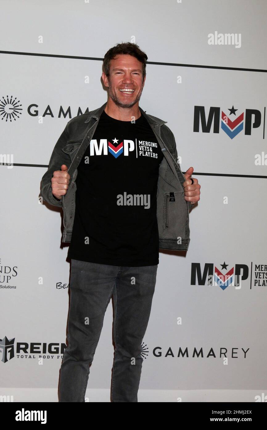 Los Angeles, CA. 9th Feb, 2022. Nate Boyer at arrivals for Merging Vets and Players (MVP) Charity Super Bowl Kick-Off Benefit Fundraiser, Academy LA Nightclub, Los Angeles, CA February 9, 2022. Credit: Priscilla Grant/Everett Collection/Alamy Live News Stock Photo