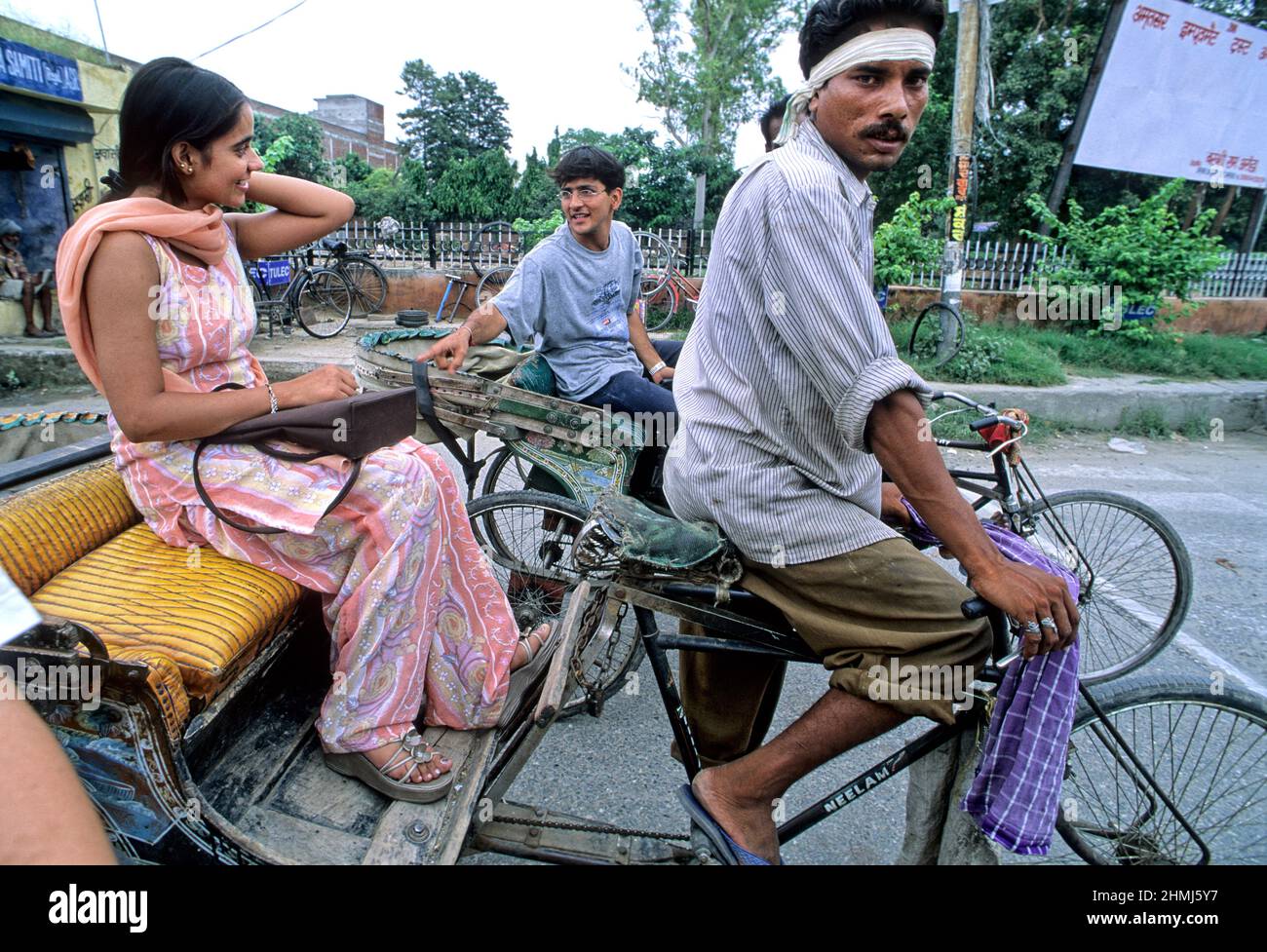 India. Rickshaw in Amritstar Stock Photo