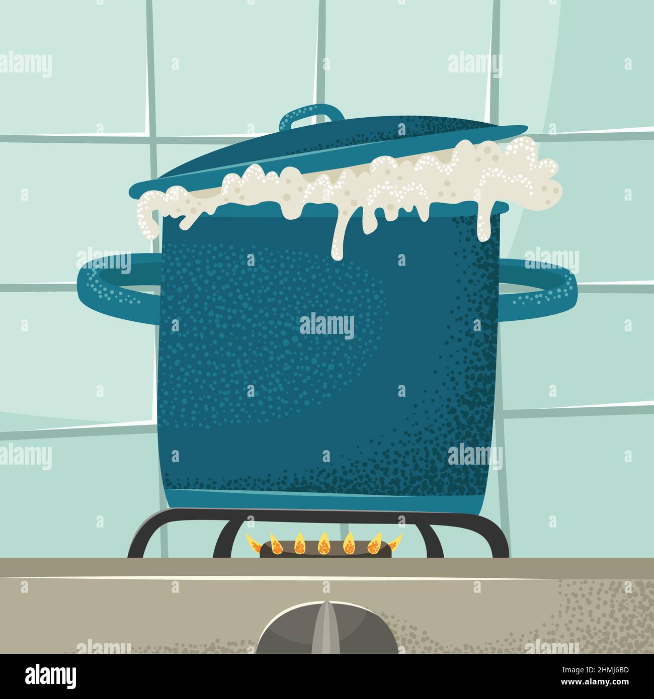 https://c8.alamy.com/comp/2HMJ6BD/vector-illustration-of-a-pan-with-boiling-liquid-on-the-hob-of-a-kitchen-stove-2HMJ6BD.jpg