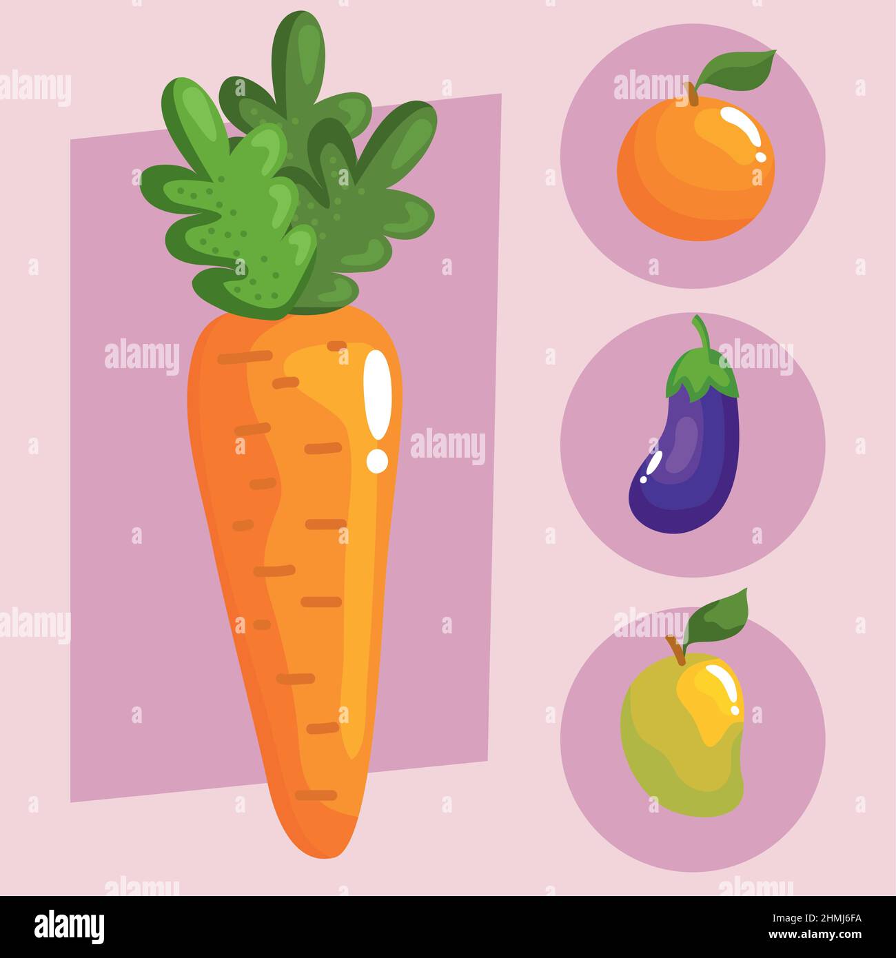 healthy food four icons Stock Vector Image & Art - Alamy