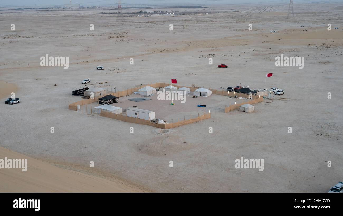 Singing sand dunes,Qatar December 14, 2021 family Winter desert