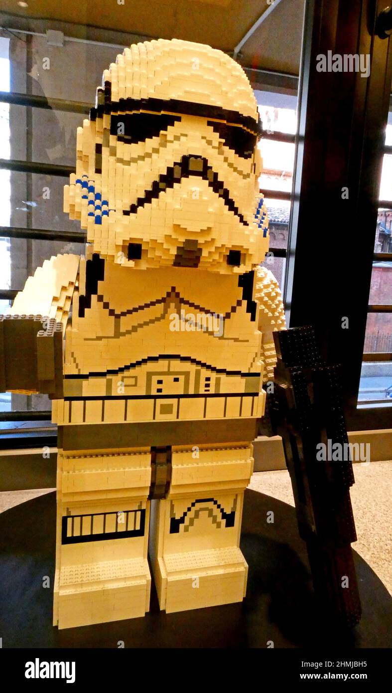 Lego Certified Store, Star Wars Stormtrooper, Milan, Lombardy province,  Italy, Europe Stock Photo - Alamy