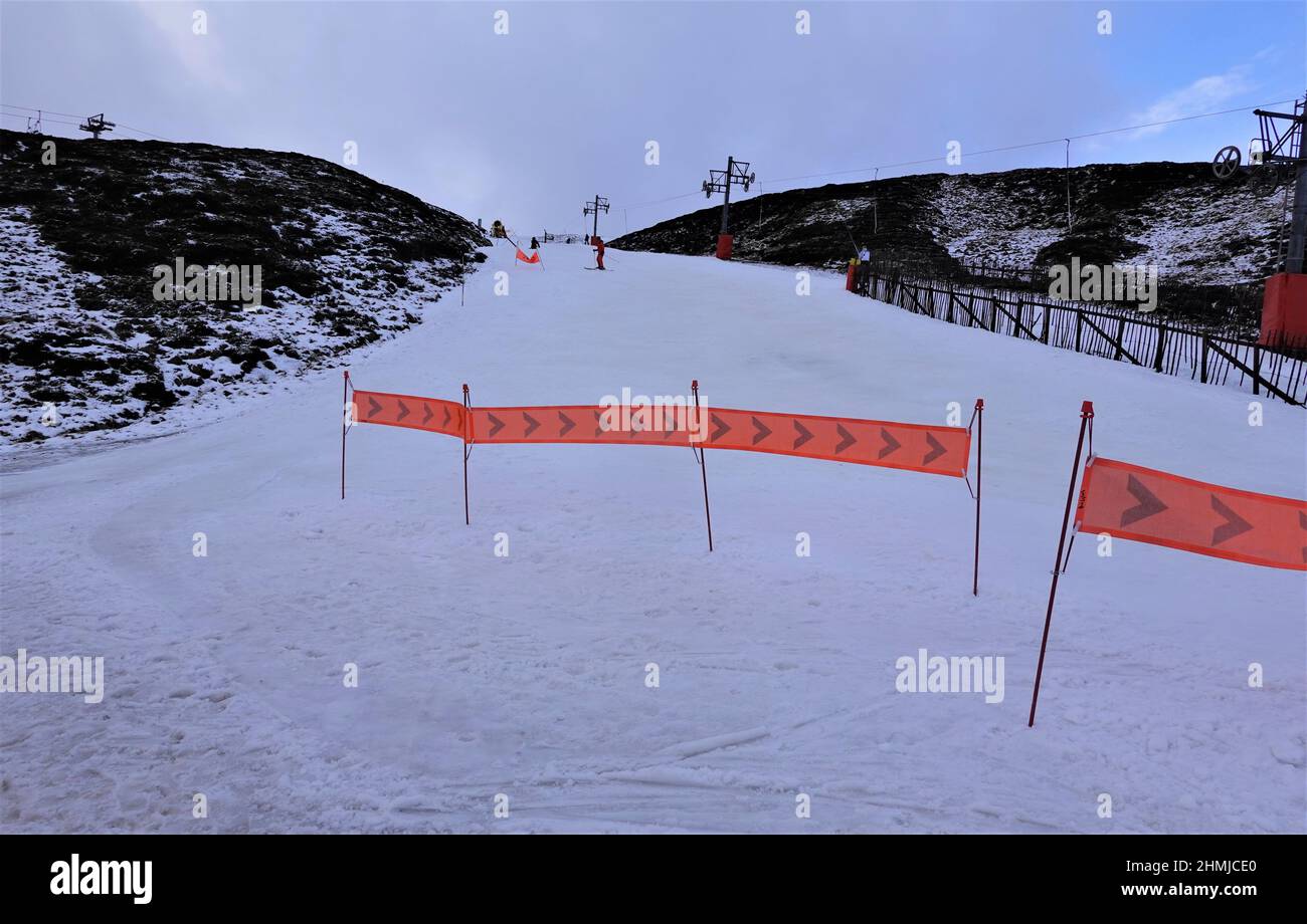 Glen Shee ski centre, near Braemar, Aberdeenshire, Scottish Highlands Stock Photo