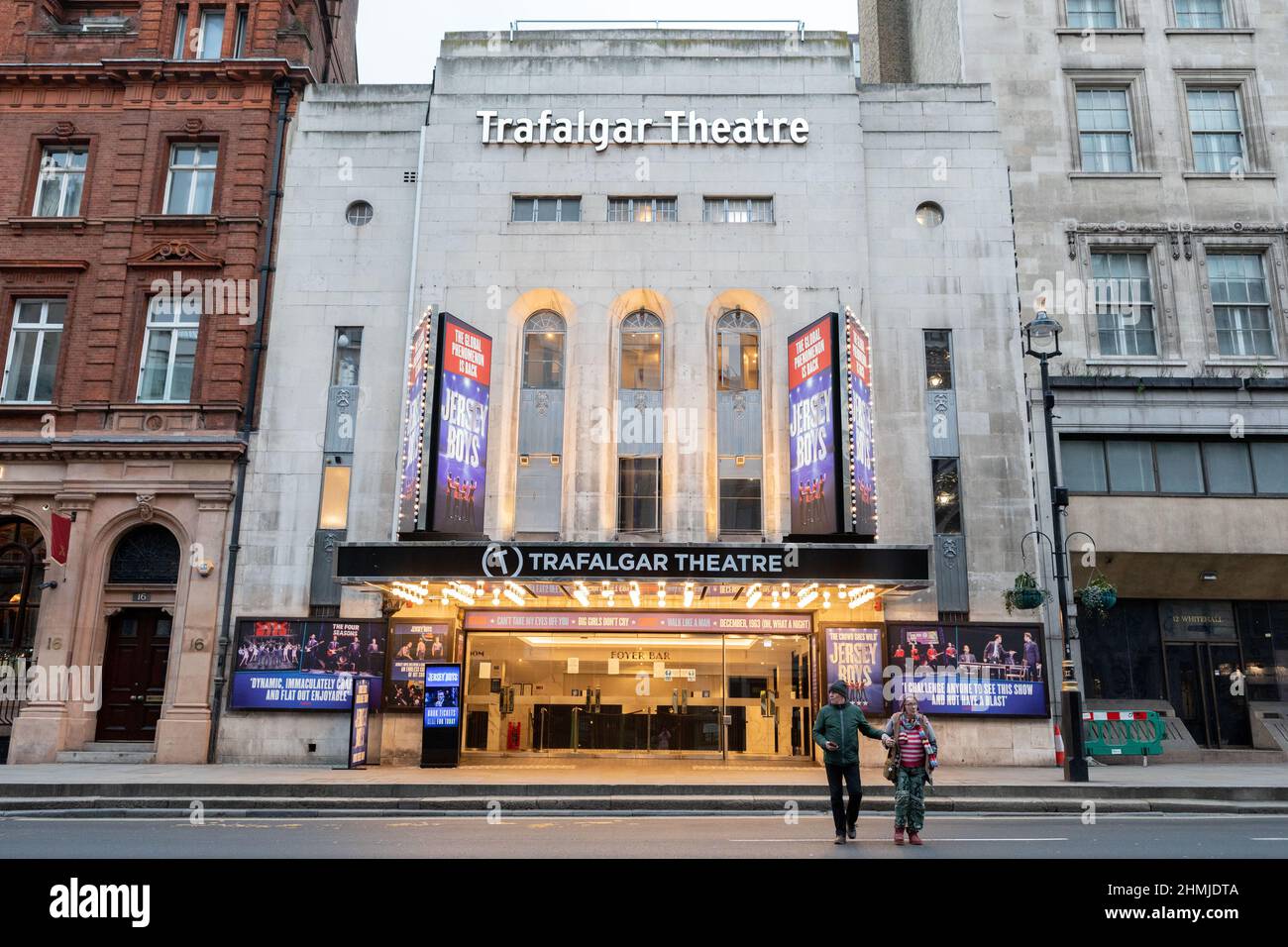 A general view of the Trafalgar Theatre in Westminster, London. Stock Photo