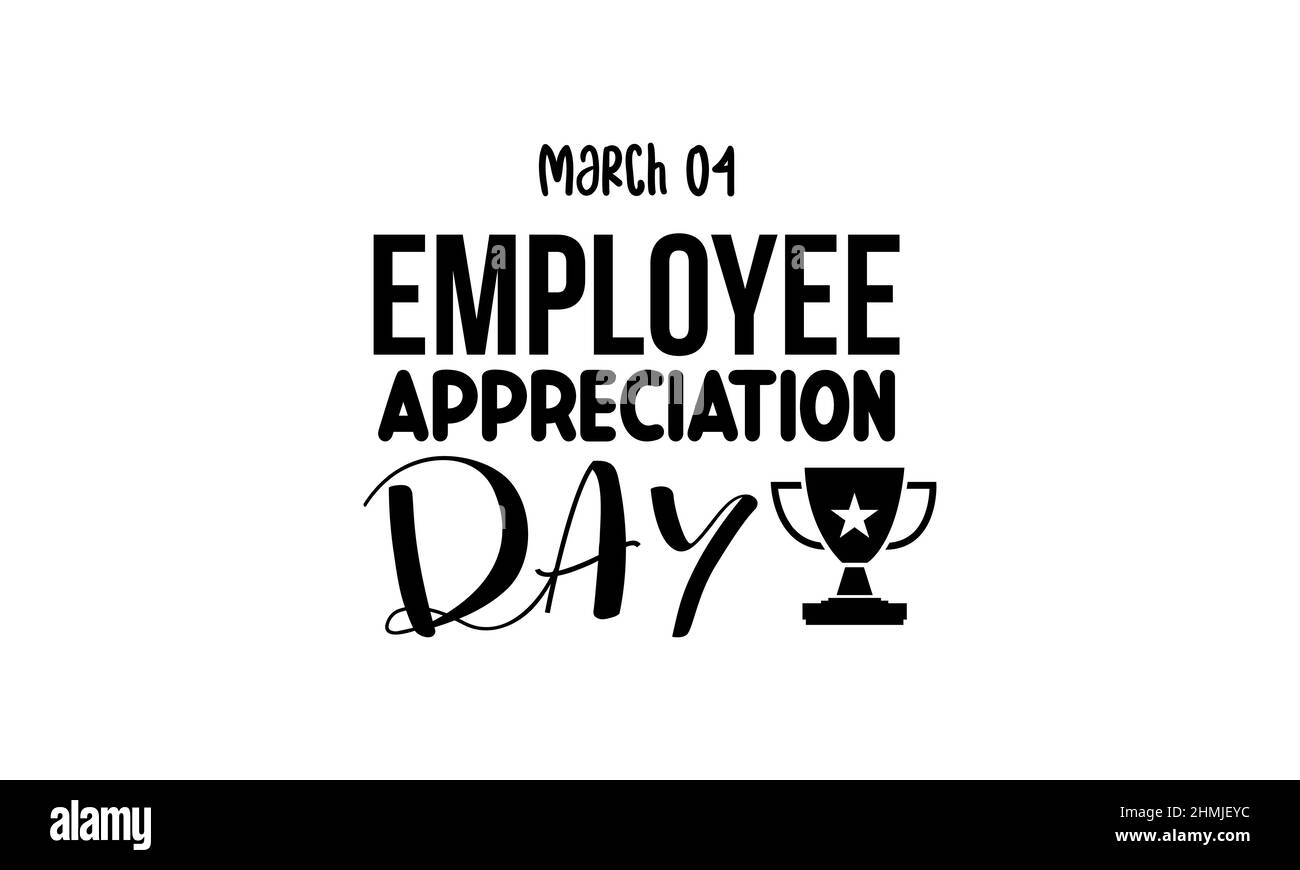 Employee Appreciation Day. Business development brush calligraphy