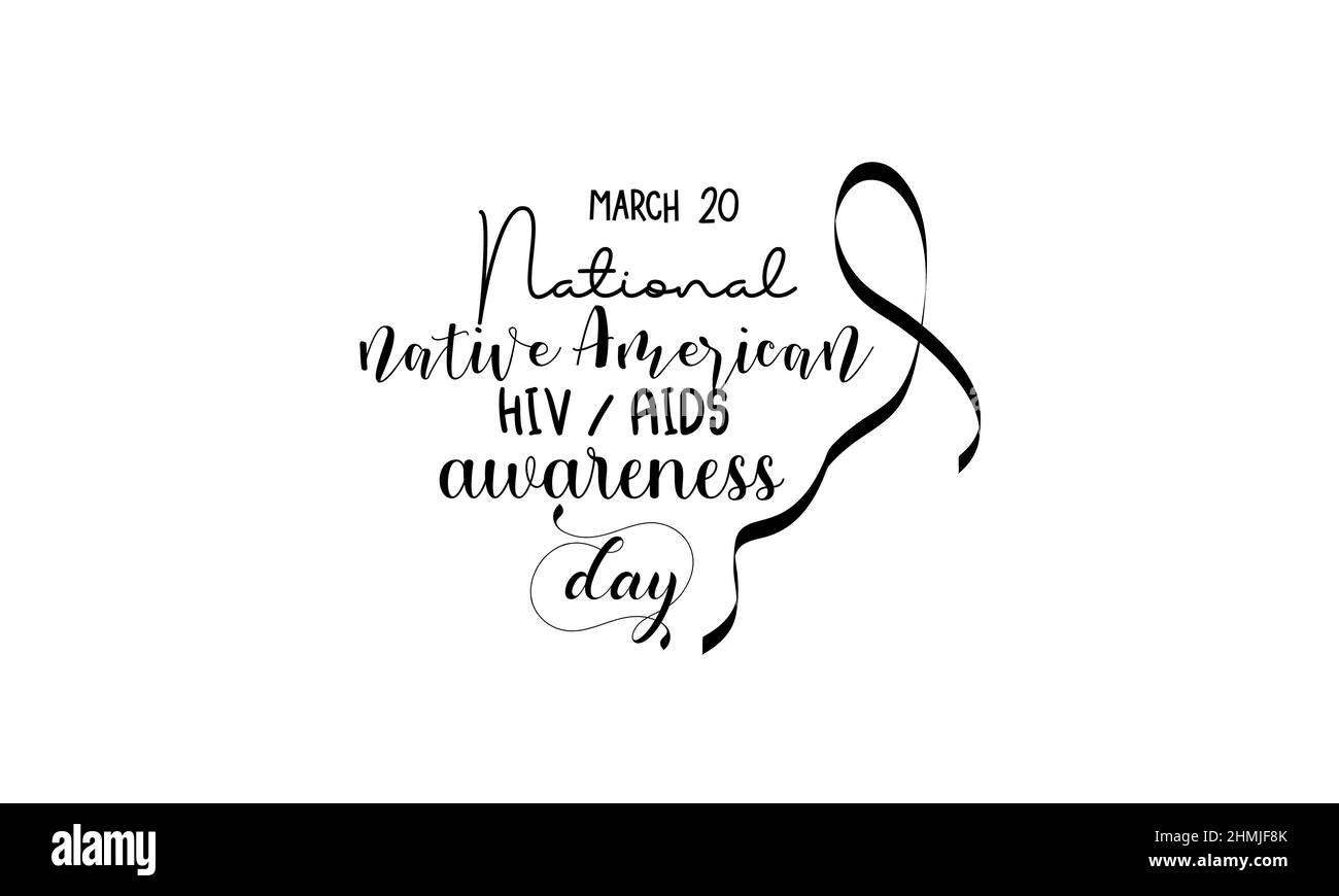 National native American HIV AIDS awareness day. Health awareness ...