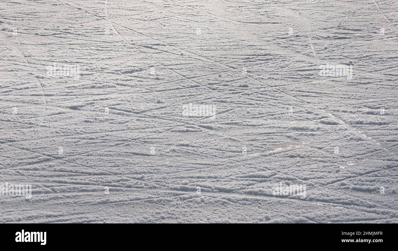 Ice skating rink as background Stock Photo Alamy