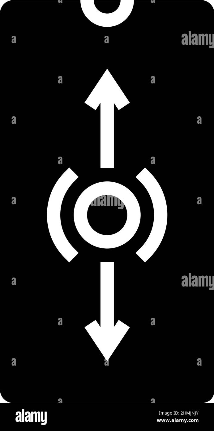 mobile scroll glyph icon vector illustration Stock Vector Image & Art ...