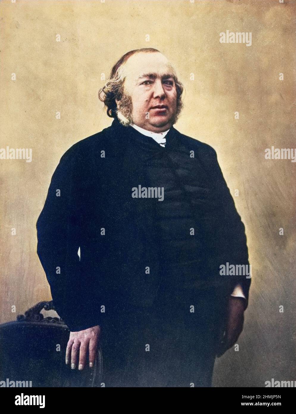 portrait de Jules Janin 1804-1874 critique theatral francais - photo de Nadar colorié ultérieurement Stock Photo