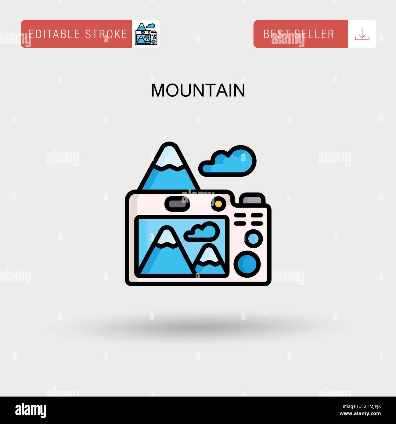 Alpine mountain scenery autumn Stock Vector Images - Alamy