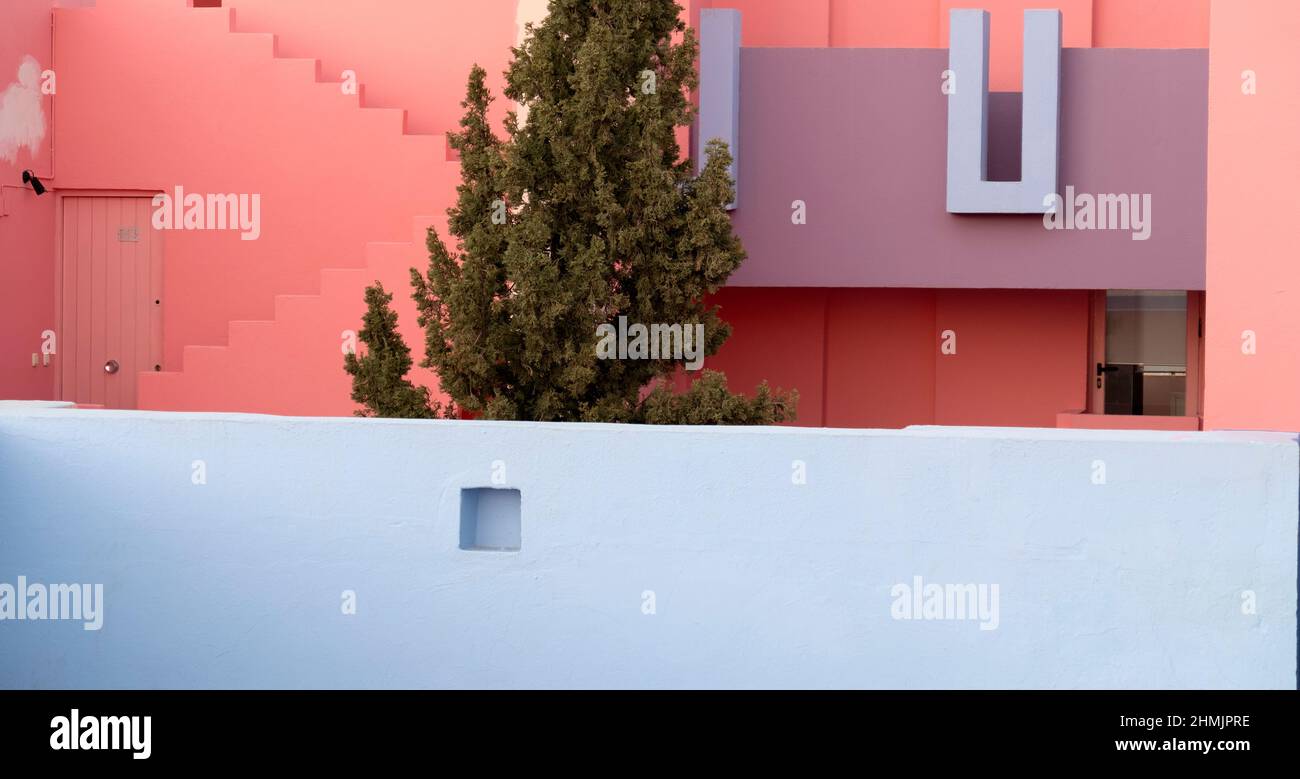 La Muralla Roja,calpe,spain Stock Photo - Alamy