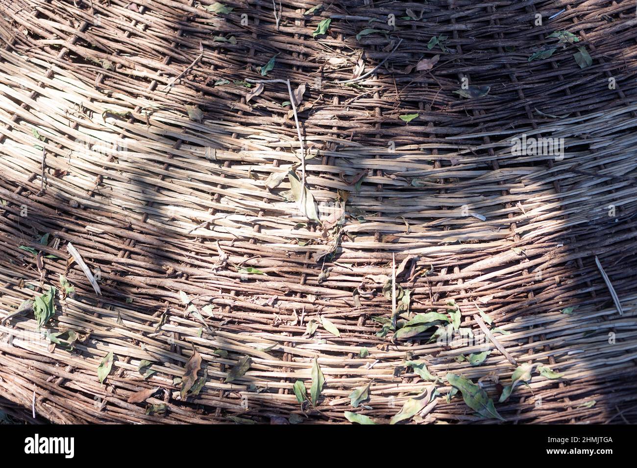 abstract image, background, texture, closeup. wicker basket. vine Stock Photo