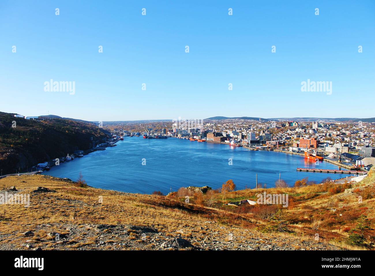 A view of St. John's Harbour and the city of St. John's, from Signal