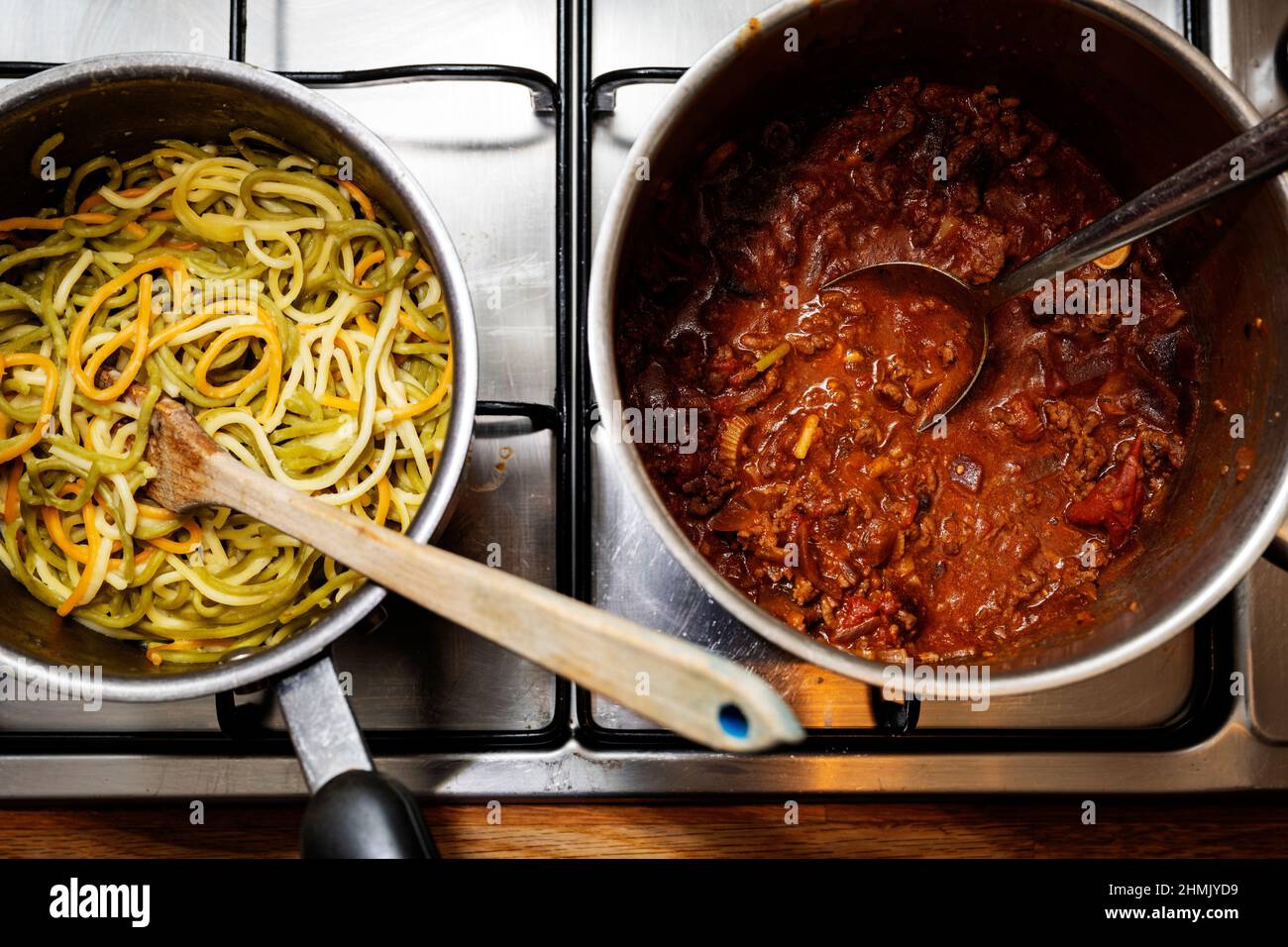 Homemade Spaghetti Bolognese Stock Photo