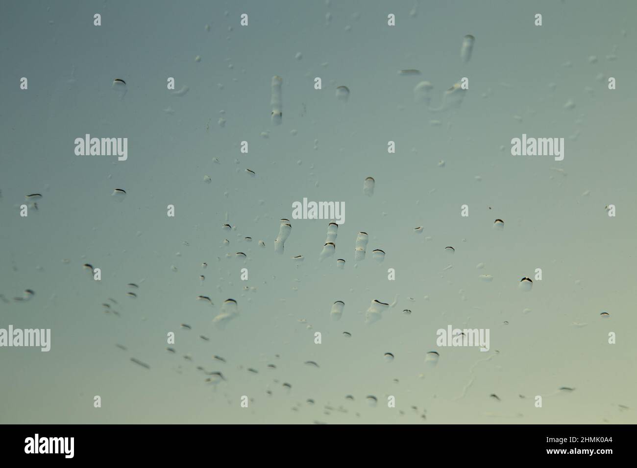 Drops of water on the window during rainy season. Whole background ...