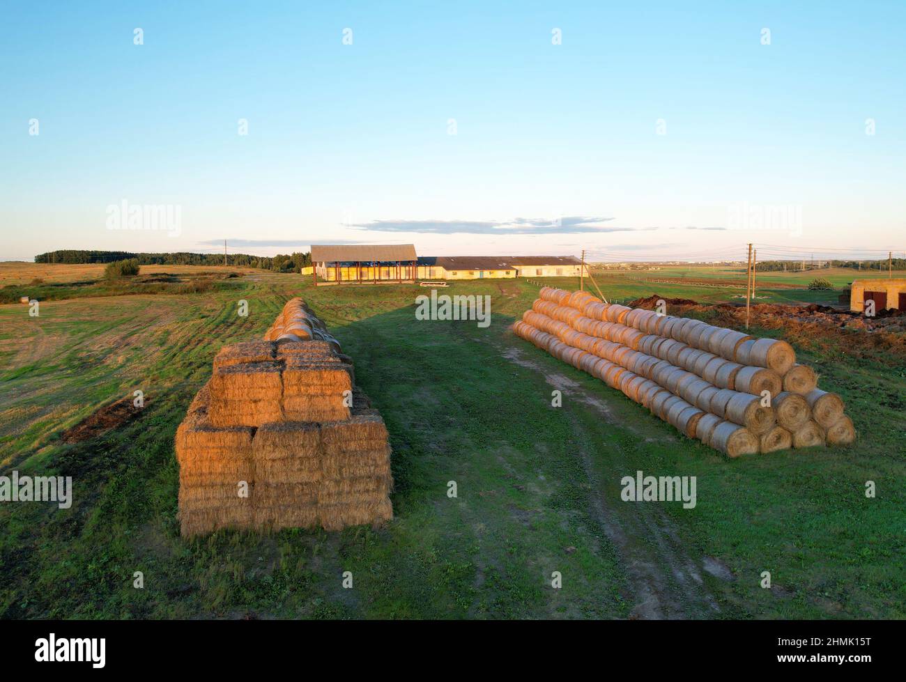 Open Silage Stack Rural farm silage stacks hi-res stock photography and images - Alamy