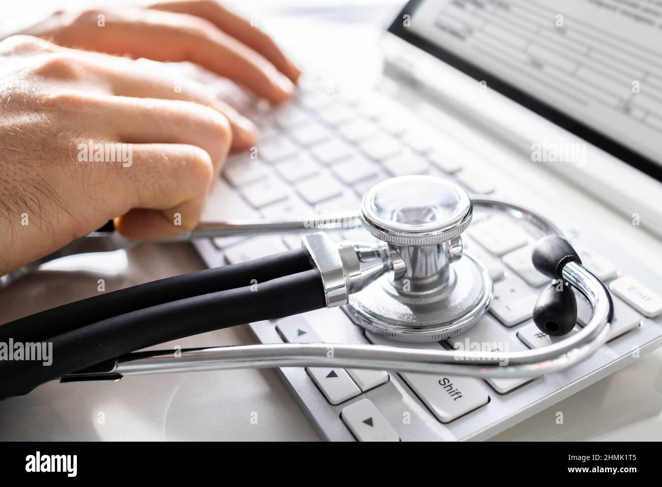Medical Health Diagnose Software And Support Programs Stock Photo