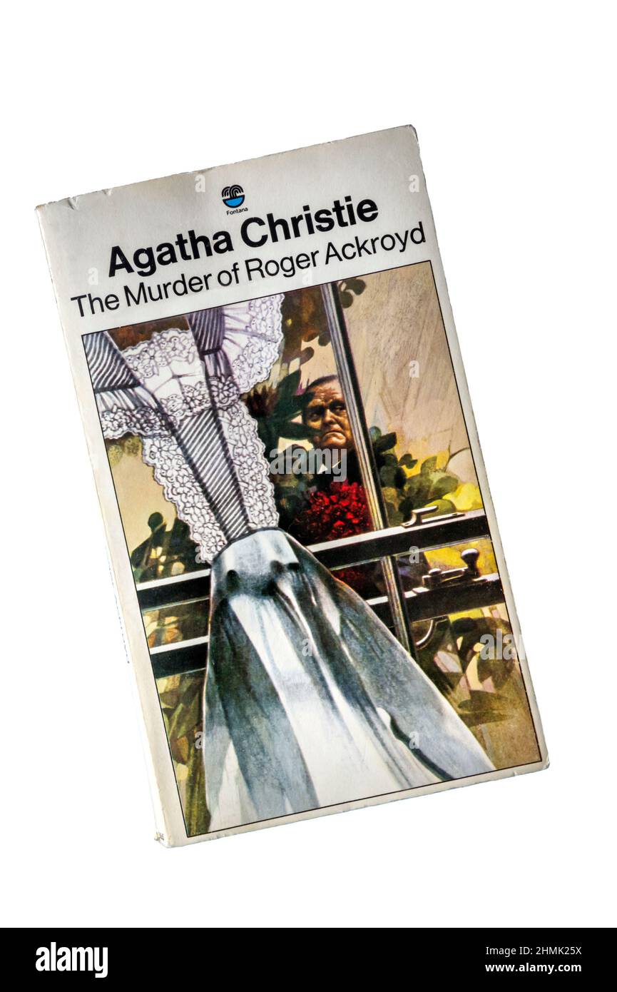 The Murder of Roger Ackroyd is Agatha Christie's third novel to feature Hercule Poirot.  It was first published in 1926. Stock Photo