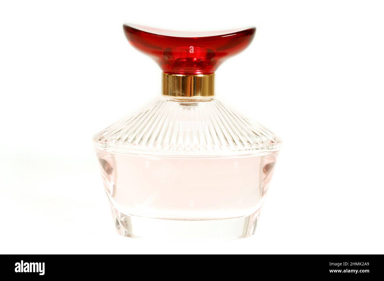 Perfume bottle on clean white background Stock Photo Alamy