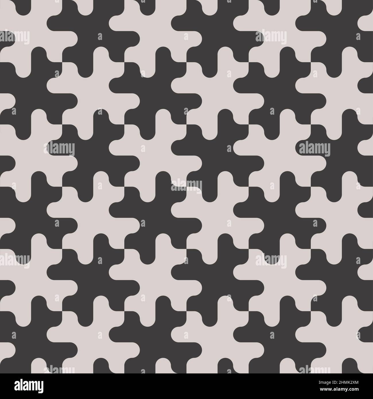 Black and White Seamless Pattern. Vector Tileable background. Stock Vector