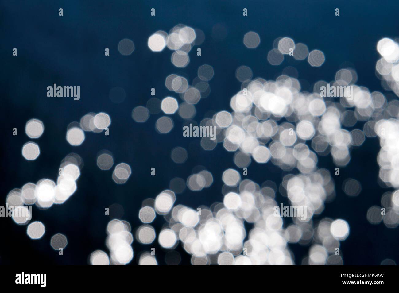 Dark blue bokeh lights background Stock Photo - Alamy