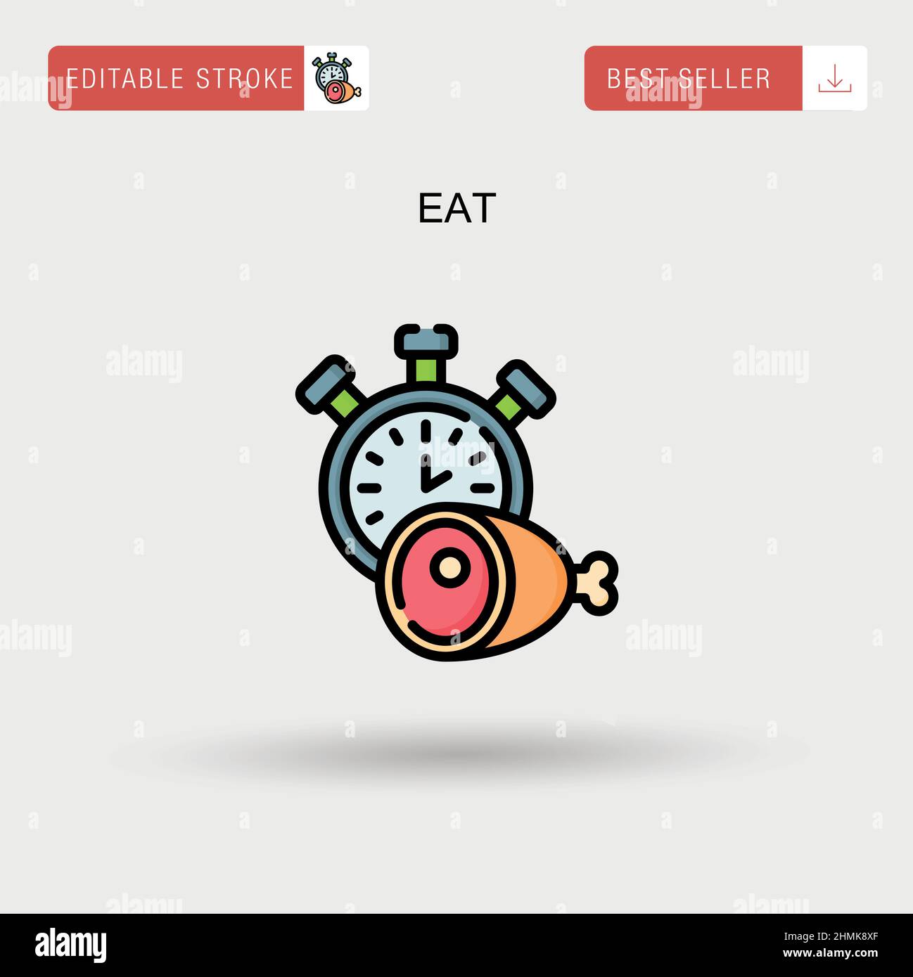 Eat Simple vector icon Stock Vector Image & Art - Alamy