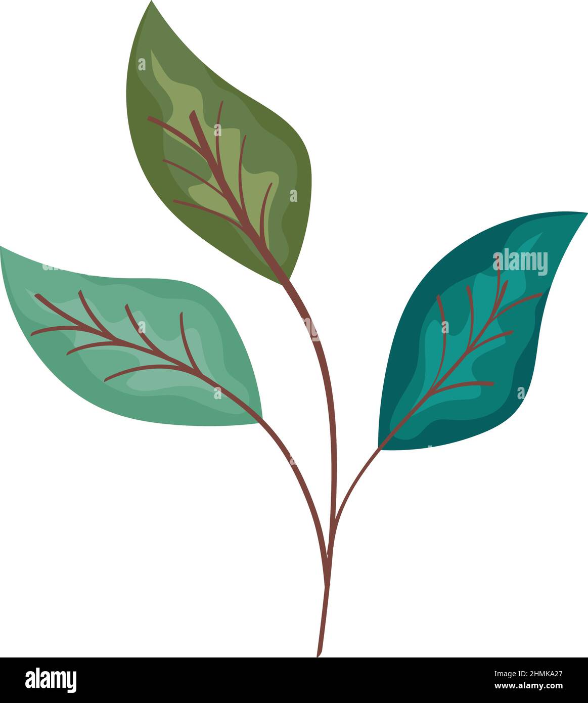 branch with leaves Stock Vector Image & Art - Alamy