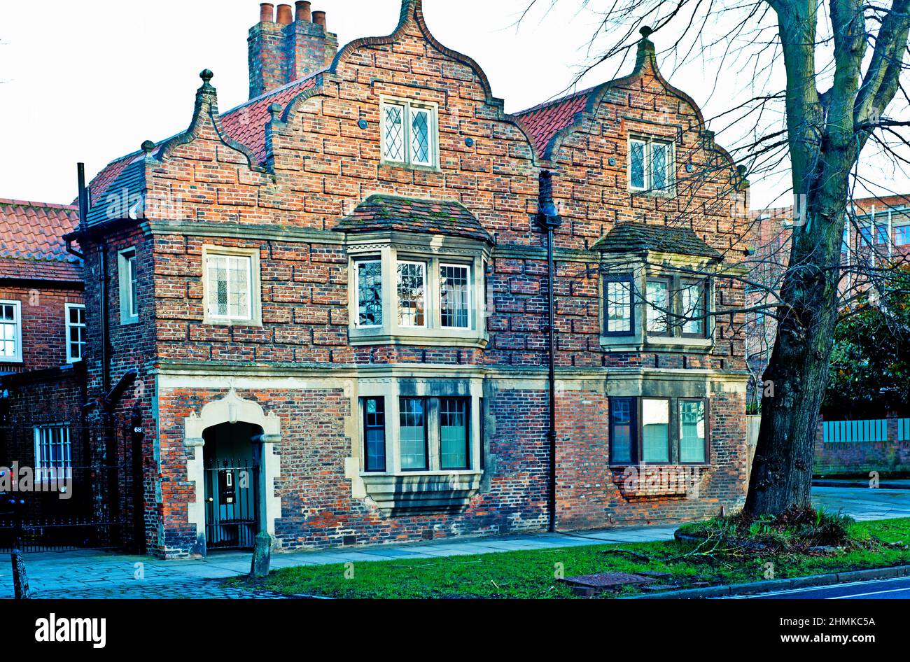 Eighteenth Century Gothic Style house, Clifton, York, England Stock Photo